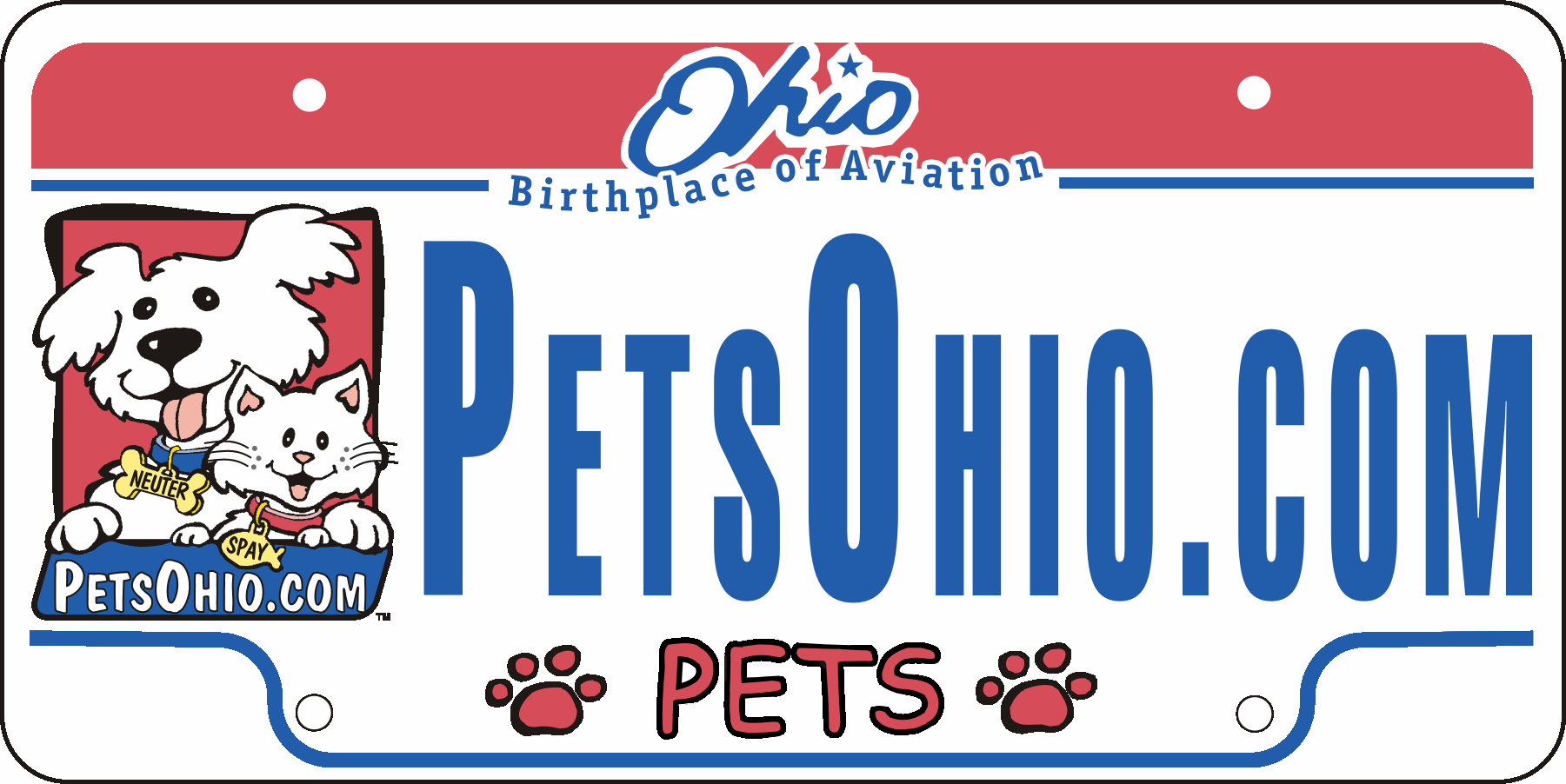 PetsOhio.com Plate