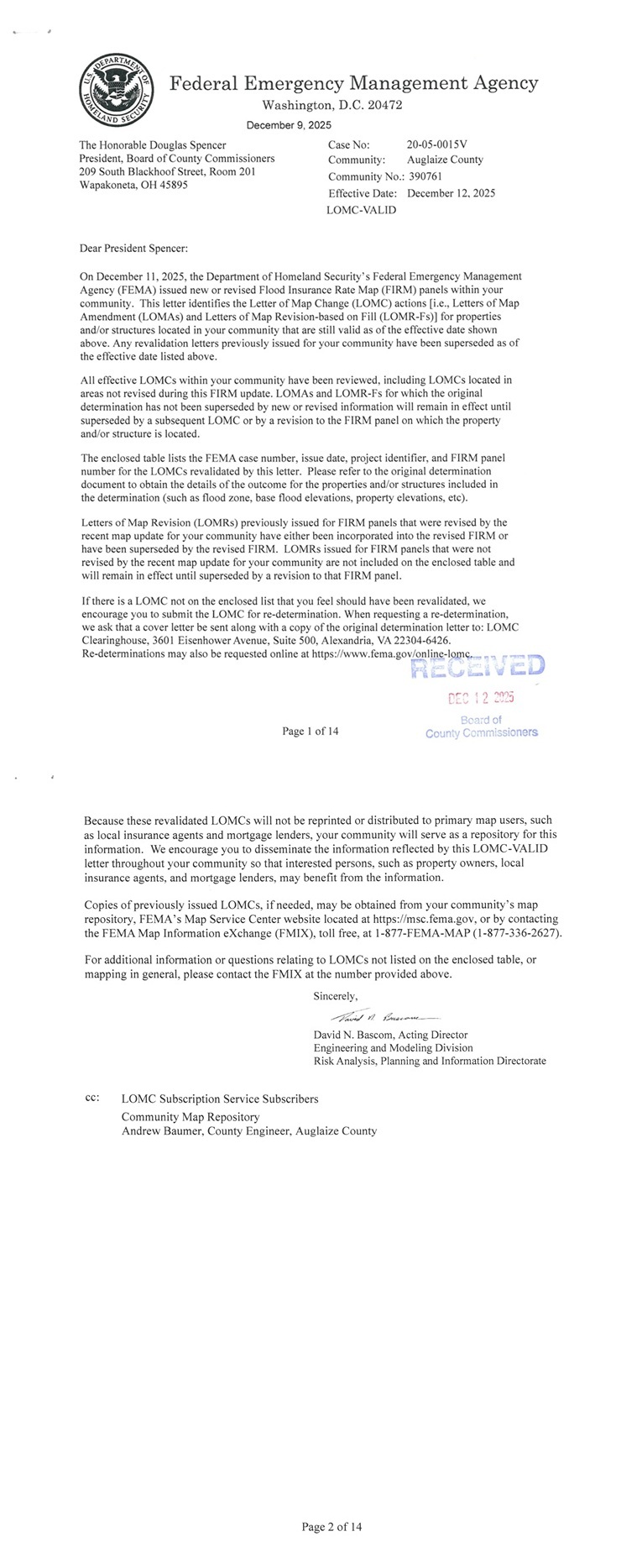 Letter of Map Change